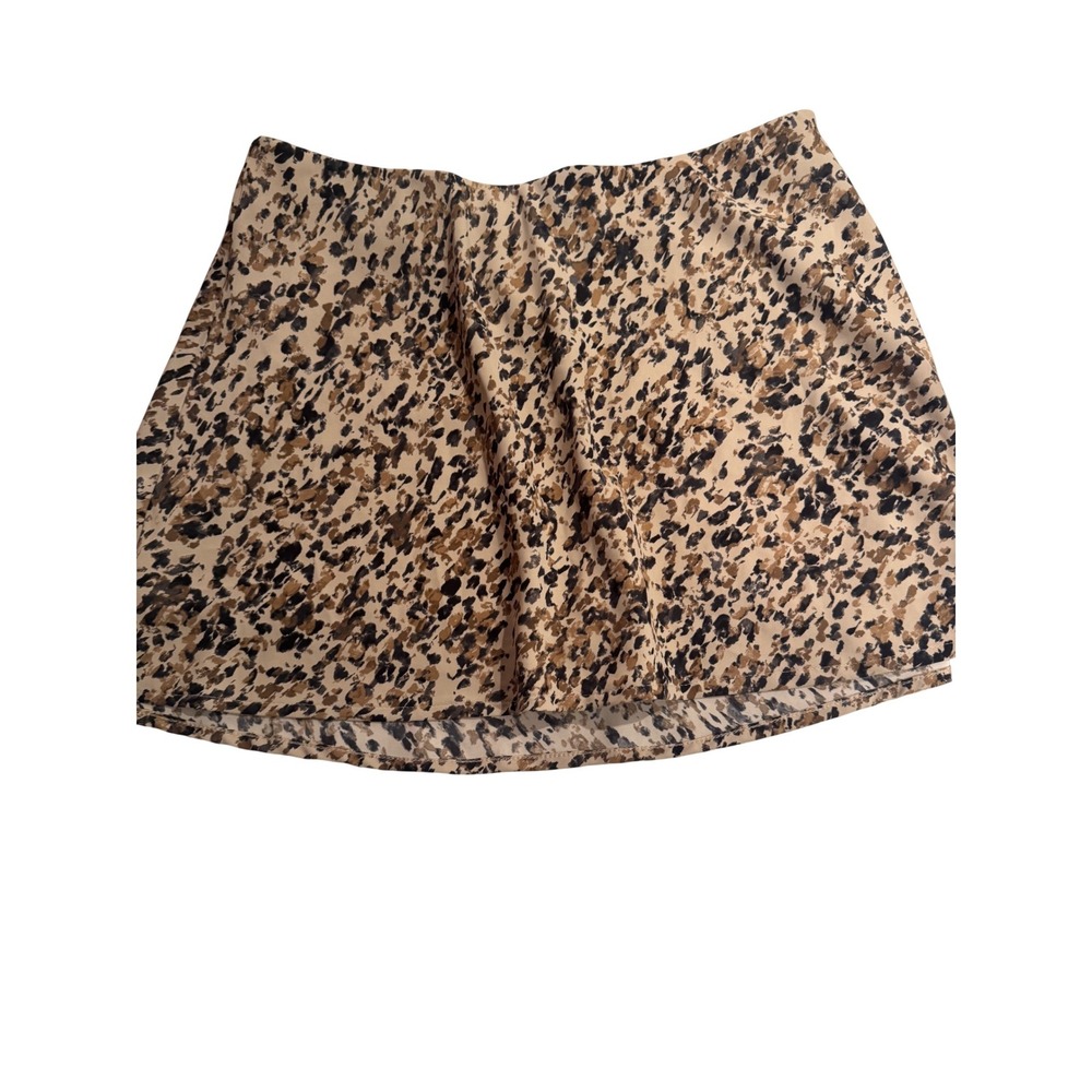 Abercrombie & Fitch Animal Print Skort Elastic Waist Women Medium